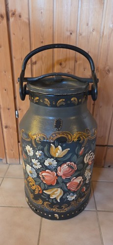 Milchkanne bauernmalerei antik - milchkanne,