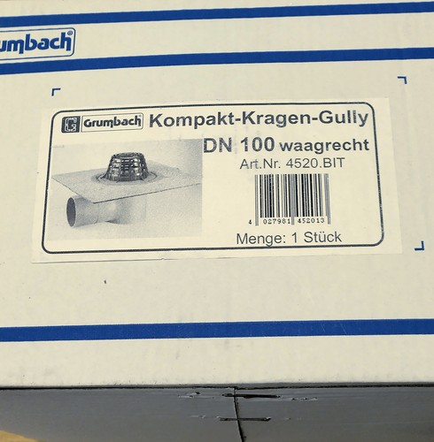 Kompakt kragen gully 100 - dn,