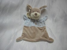NICOTOY/ SIMBA - DICKIE Schmusetuch Kuscheltuch HUND blau beige / braun + Schal