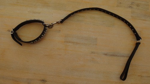 Stabiles lederhalsband nieten - lederhalsband,