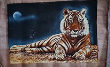 echtes Papyrus Bild HANDGEMALT 90*62 cm Tiger Papyrus Bild Aus Ägypten