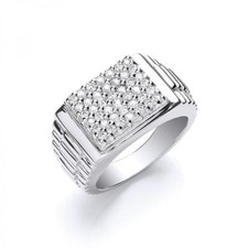 Herren Sterlingsilber Weiß