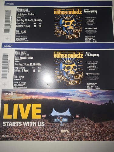 Böhse onkelz tickets - böhse, 3