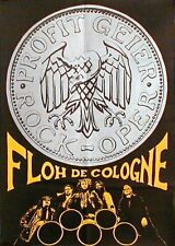 FLOH DE COLOGNE rares Konzertplakat von 1971 gerollt