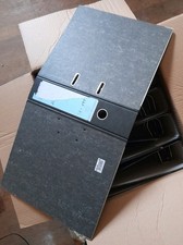 Ordner Aktenordner A4, 10 Stück, 8cm Breite, Ablage,  Wolkenmarmor,  Leitzordner