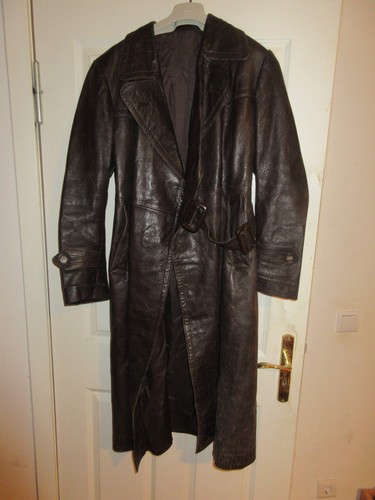 Ledermantel motorradmantel - ,