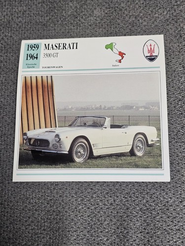 Maserati 3500 geschichte - 3500, gt