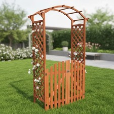 Holz Rosenbogen mit Tür Tor