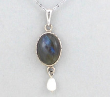 Labradorit Anhänger 35mm x