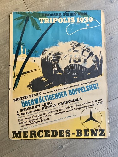 Original rennplakat mercedes - original,