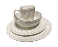 andas 16-tlg. Kombiservice Geschirrset Porzellan Offwhite 4 Personen