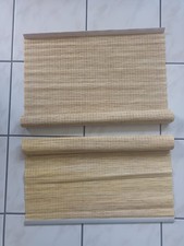 2x Bambus Vorhang Gardine hell 244 cm