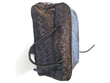 KANIA Reisetasche Schwarz mit grafischem Muster Reisegepäck