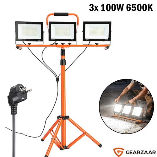 Led baustrahler mit stativ - mit, 3x