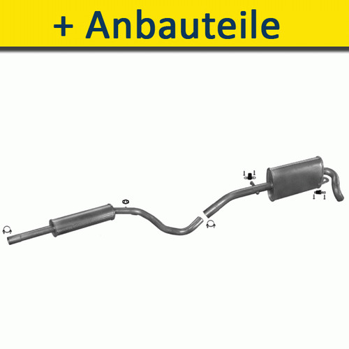 Auspuff auspuffanlage für - auspuff,