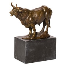 Bronzeskulptur Stier Bulle