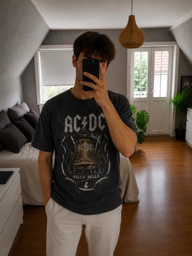 Gildan acdc shirt washed - acdc,