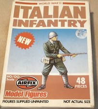 36 Airfix Figuren 1/72 HO/OO  Italian Infantry  2. WK  80er Jahre mit OVP RAR
