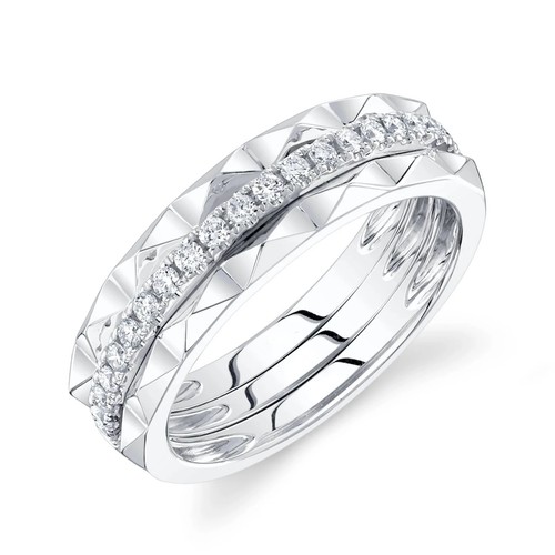 14k weißgold diamant spike - diamant,
