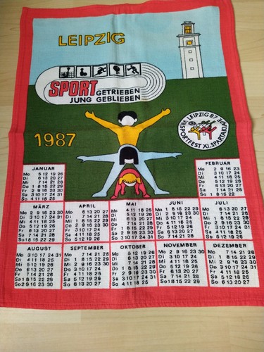 Kalender 1987 stoff malimo ddr - 1987,