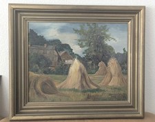 Max Richter original Ölgemälde Rügen 1942 signiert,Rahmen 50(65)x41(56)cm Idylle