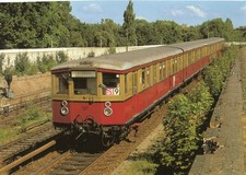 Postkarte :  BERLIN   S-Bahn ET 165 am Nordbahnhof , Ende Nord-Süd Tunnel , 1990