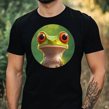 T-Shirt Herren Frosch Portrait