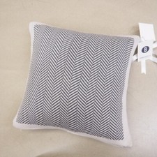 Port Maine Strick-Kissenhülle Meagan ca. 40 x 40 cm grau hellgrau Baumwolle