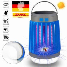 Solar LED Moskito-Killer Insektenvernichter Elektrisch USB Lampe Mückenfalle DE