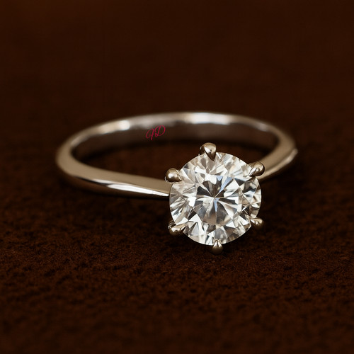 Karat gold diamant ring - 18,