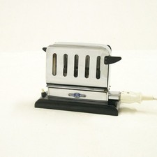 TOASTER -ABC, Klapptoaster, Chrom, Bakelit, 50er Jahre