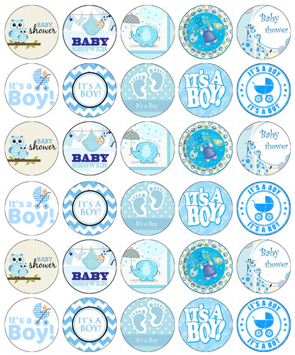 Baby shower junge cupcake - baby, 30