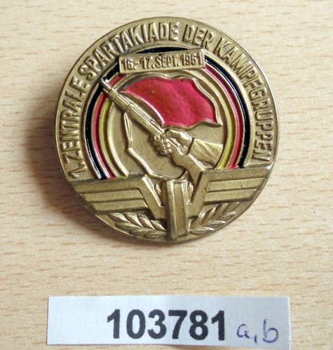 Ddr abzeichen zentrale - 1.,