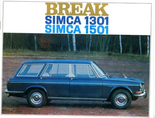 Automobil prospekt break - automobil, simca