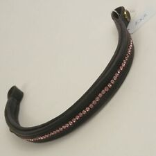 Steppenpferd Stirnriemen, VB, schwarz, m. rosa Glitzersteinen, sehr guter Zustan