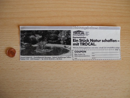 Reklame werbeanzeige trocal - werbeanzeige,