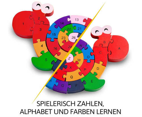 Schnecke zahlenpuzzle - schnecke,