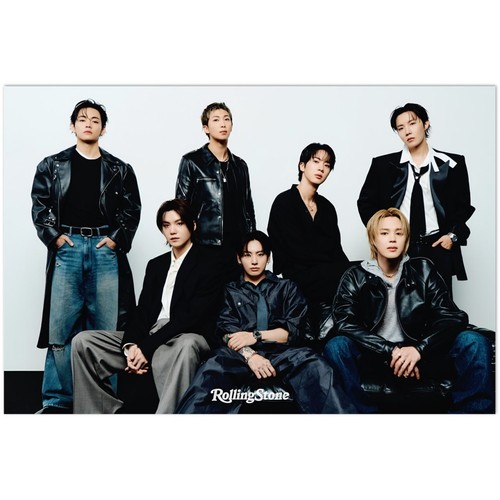 Bts rolling stone group poster - bts,