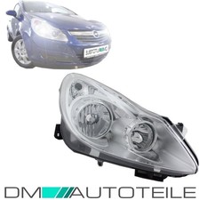 Opel Corsa D 06-11 Halogen Scheinwerfer H7/H1 Rechts 8-Pin Valeo Chrom Klarglas