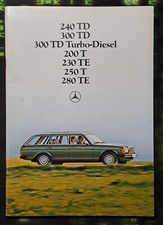 Prospekt (12) Mercedes-Benz W123 240TD 300TD 300TD TurboDiesel 200T 06/1980