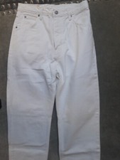 Edwin Newton Slim Jeans Hose 80er 90er Legendär, Weiss, W30 L34, unisex, NEU
