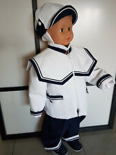 Vintage,Retro Baby Anzug,Festanzug,Taufanzug,Maritimes ,gr.80/86