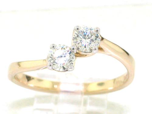 Brillant ring 585 - 585, gelbgold
