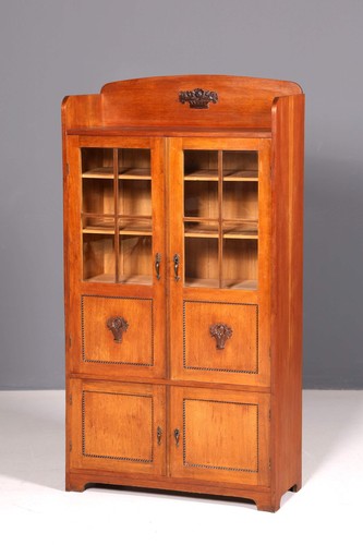 Jugendstil vitrine antik holz - vitrine,