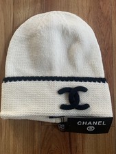 Chanel CC Beanie Cream Unisex
