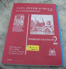 Paul Peter Schula - Goldschmiedebedarf - Werkzeugkatalog 2 Ausgabe1998