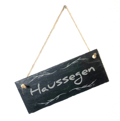 Haussegen schiefer schild zum - haussegen,