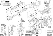 Bosch GSH 11 E Schlaghammer original Bosch Ersatzteile Liste 0611316703