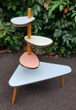 Blumenbank Blumentisch 50er Vintage Mid Century Rockabilly Nierentisch No2