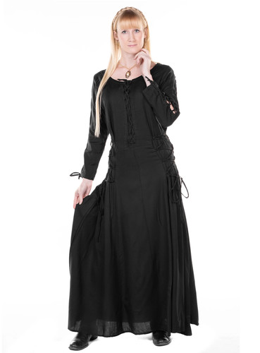 Wikinger schnürkleid schwarz - wikinger,